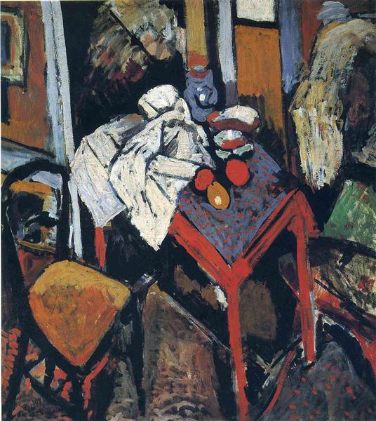 Still Life On the red table - 1904