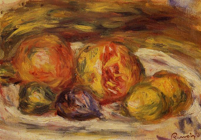 Still Life of Pomegranate - Figs and Apples - 1915 