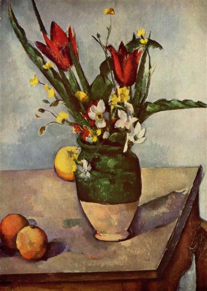 Still Life - Tulipanes and apples - 1894