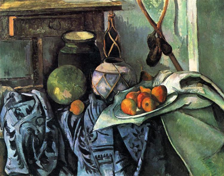 Bodegón with Jengibre and eggplant jar - 1894