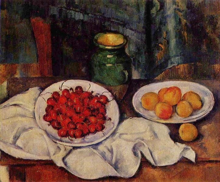 Still Life with a Plate of Cherries - 1887