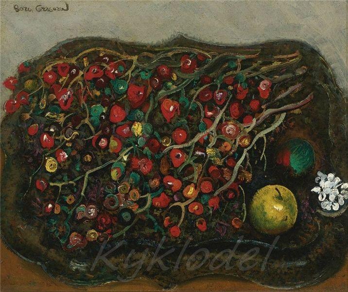 Still Life With berries and apples.