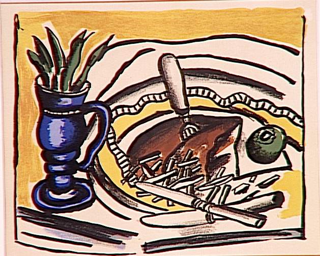 Sollevamento della natura con Blue Vase (The Roosbeef) - 1951