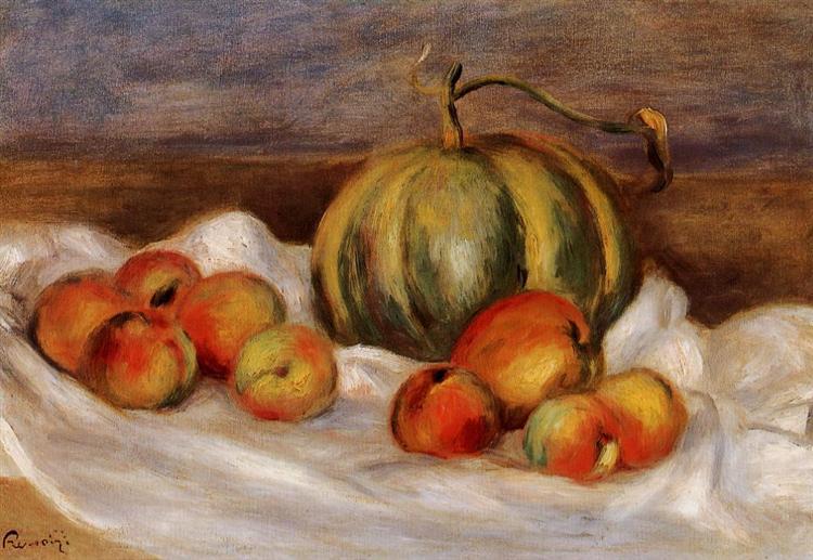 Still Life with Melon and Peaches - 1905