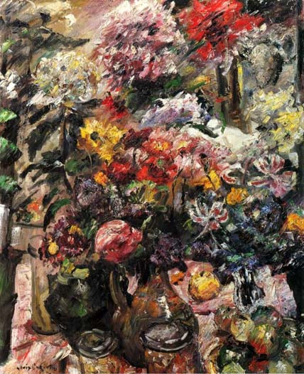 Still Life With chrysanthemums and yellow - 1922