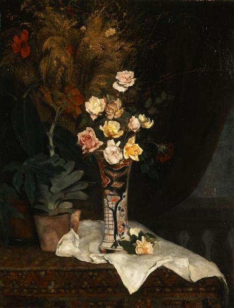 Naturaleza Muerta Con Flores - 1877