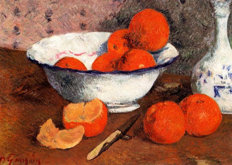 Soulever la nature avec des oranges - 1881