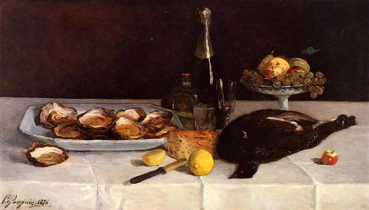 Still Life with Oysters - 1876