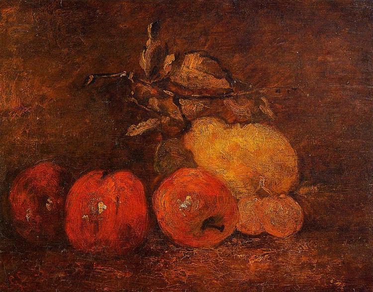 Naturaleza Muerta Con Peras Y Manzanas - 1873