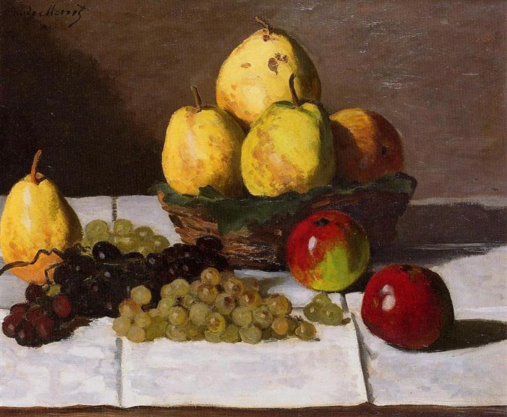 Still Life with Pears and Grapes - 1867