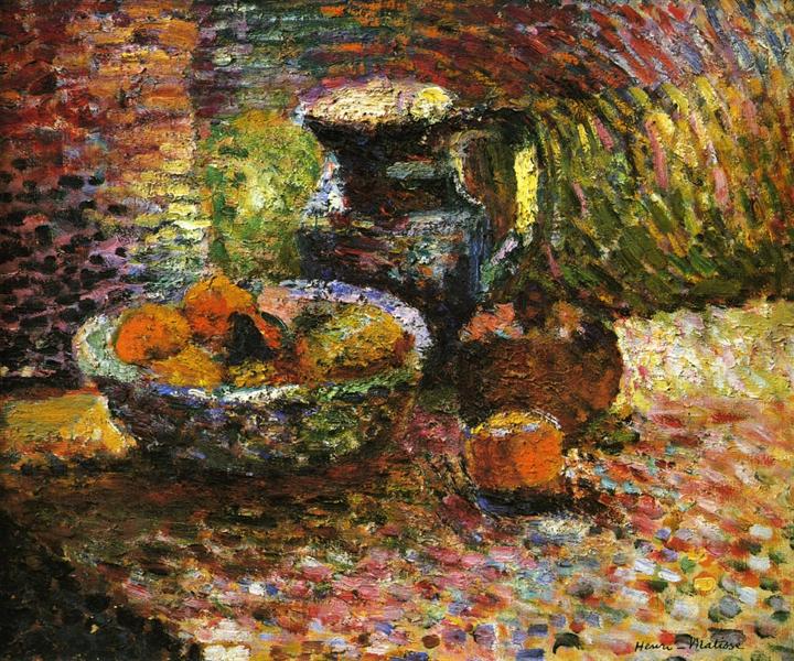 Soulever la nature avec la cruche et les fruits 1898