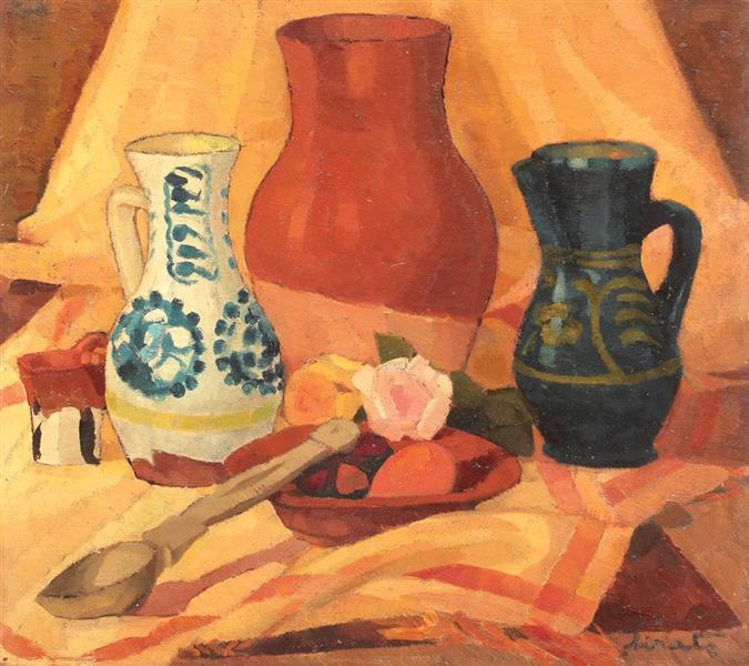 Still Life With vases and roses - 1920