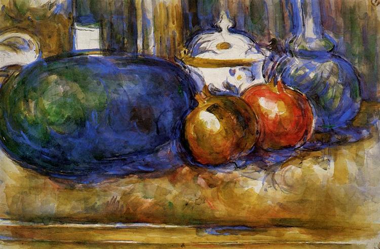 Still Life with Watermelon and Pomegranates - 1906