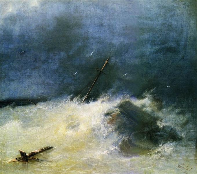 Tempête en mer - 1893