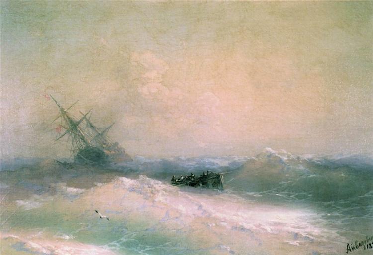 Tempête en mer - 1893