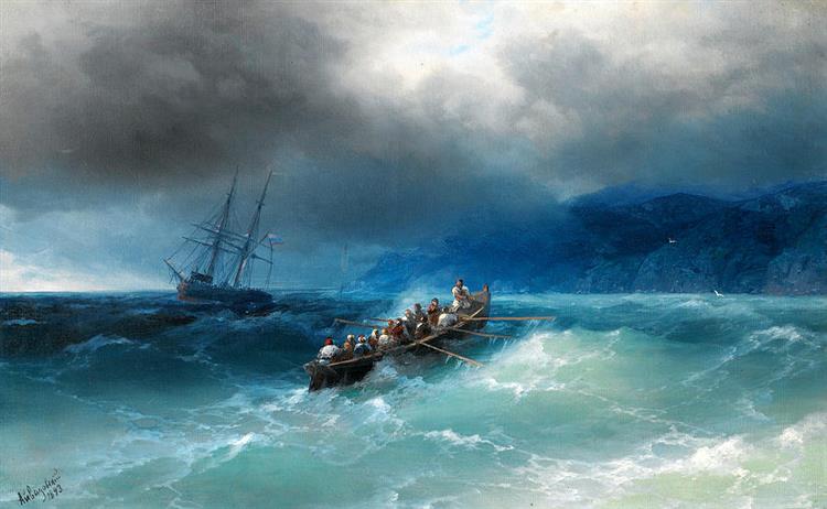 Sturm auf dem Schwarzen Meer