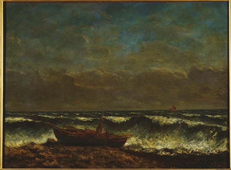 Tempestuous sea (the wave) - 1870