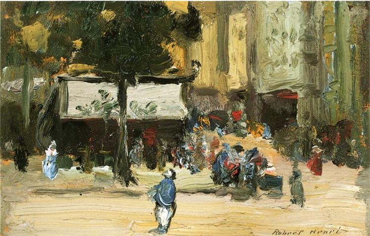 Corner de rua em Paris - 1896