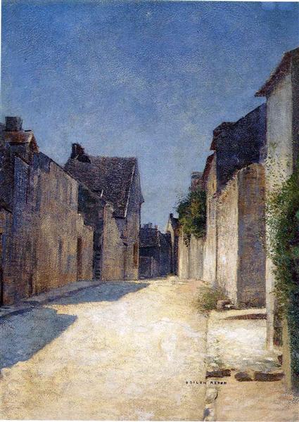 Rue à Samois - 1888