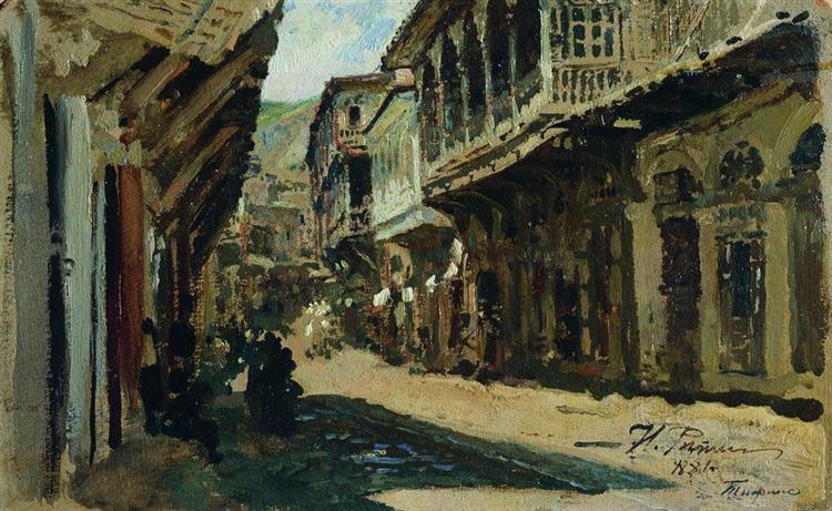 Straße in Tiflis - 1881