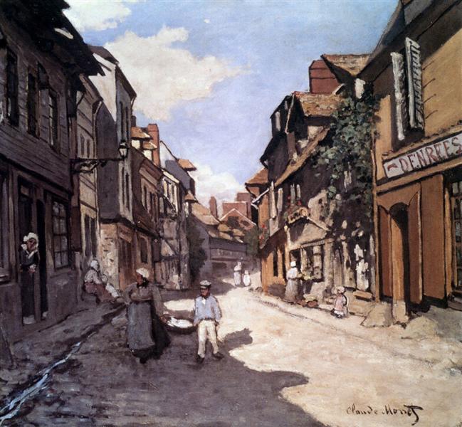 Calle De La Bavolle Honfleur - 1864