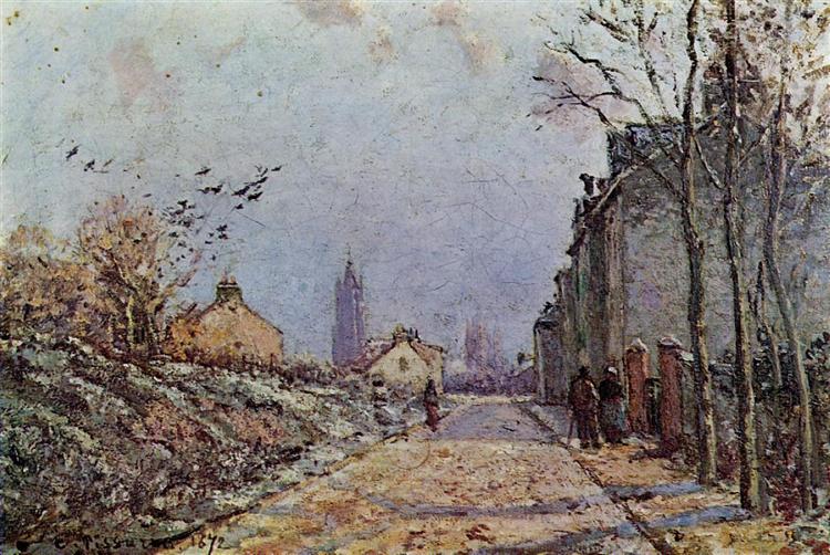 Effetto della neve sulla strada - 1872