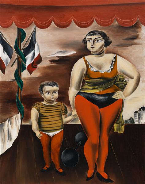 Mujer Fuerte Y Niño - 1925