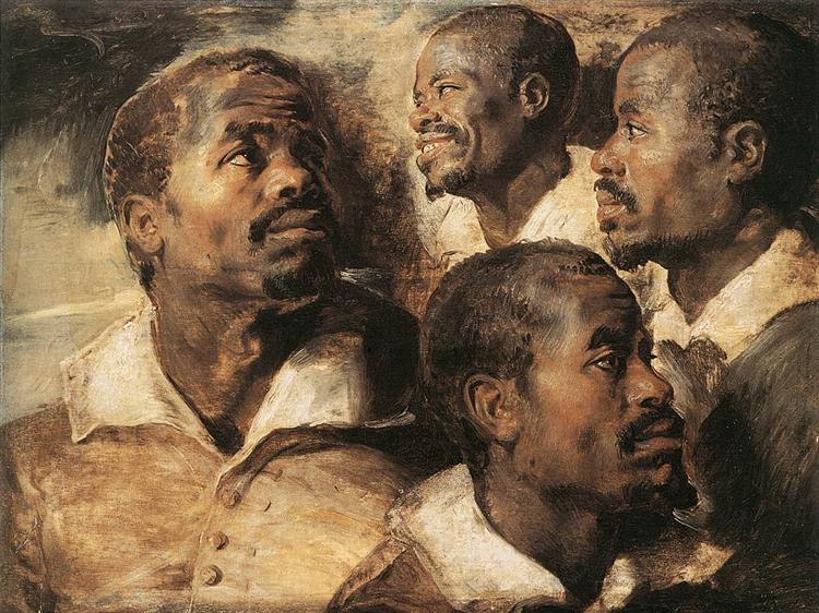 Studies of the head of a Negro