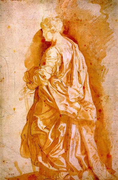 Study for a santa standing - 1607