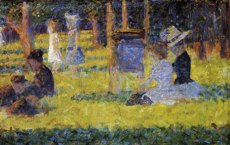 Studie til 'A Sunday Afternoon on the Island of La Grande Jatte' - 1884