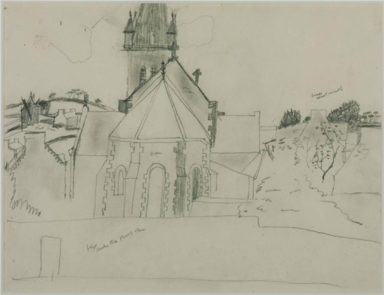 Study for the 'Church of Tréboul' - 1929