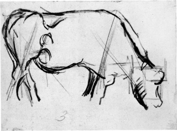 Study for composition VIII (La Vaca) - 1917