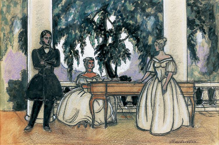 "Eugene Onegin" için çalışma