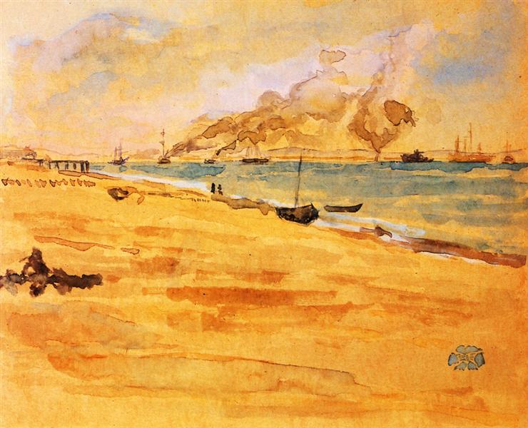 Study for river mouth - 1877