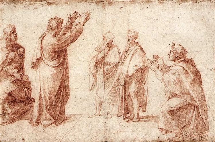 Study for the Preaching of Saint Paul in Athens - 1515