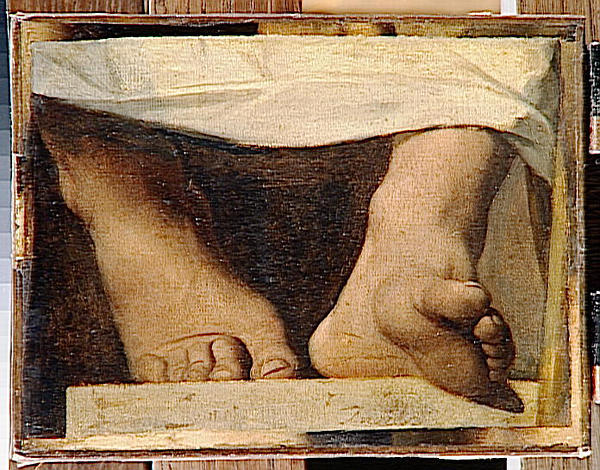 Studie voor Homer's Apotheose - Homer's Feet - 1827