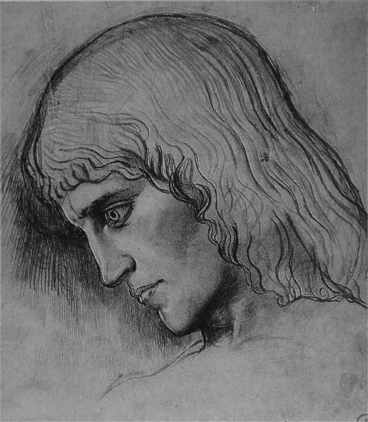 Study for the head of "Oedipus - 1860