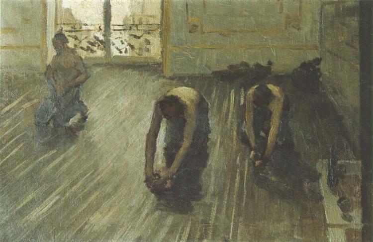 Étude pour "Les raboteuses de parquet" - 1875