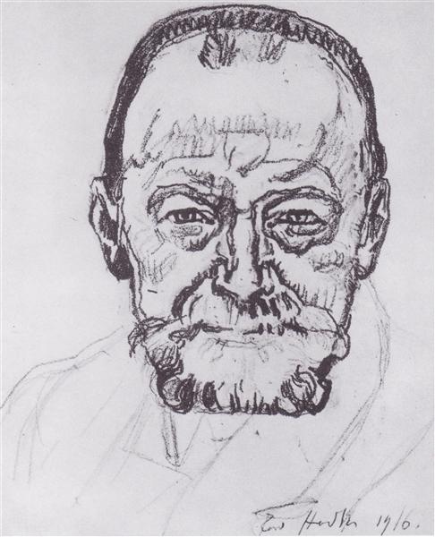 Self -portrait study - 1916