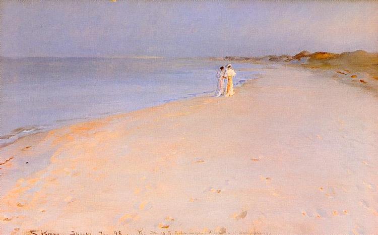 Tarde de verão na praia - 1893