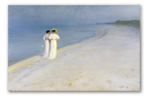 Anna Ancher ve Marie Kroyer ile Skagen'in Güney Plajı'nda yaz gecesi