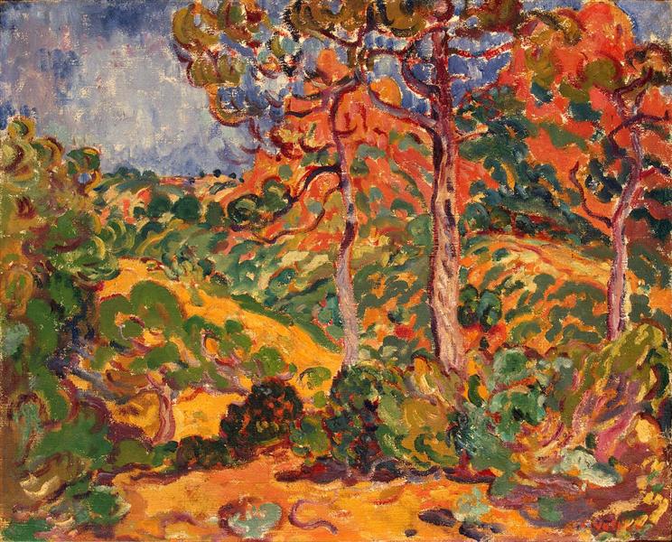 Soleil à travers les arbres - 1909