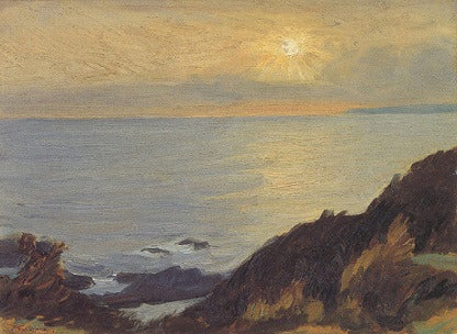 Paisaje Iluminado Por El Sol Del Cabo Shio - 1931