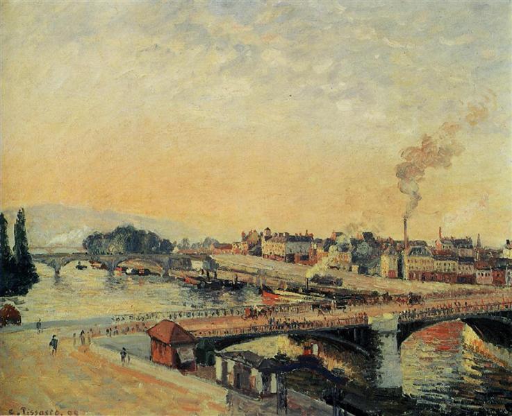 Dawn in Rouen - 1898