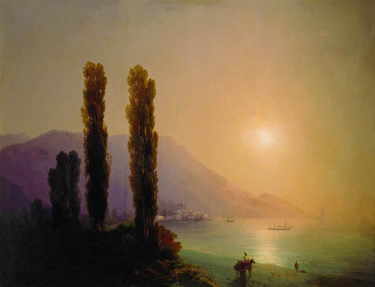 Dawn on the coast of Yalta