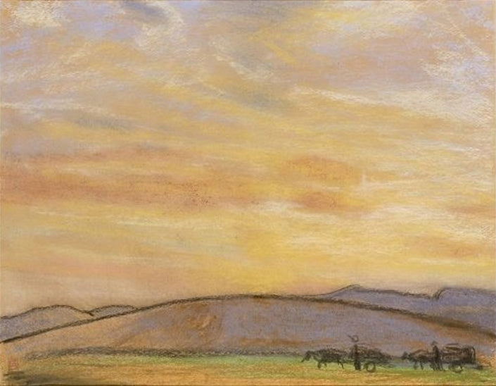 Dawn na płaskowyżu mongolskim - 1937