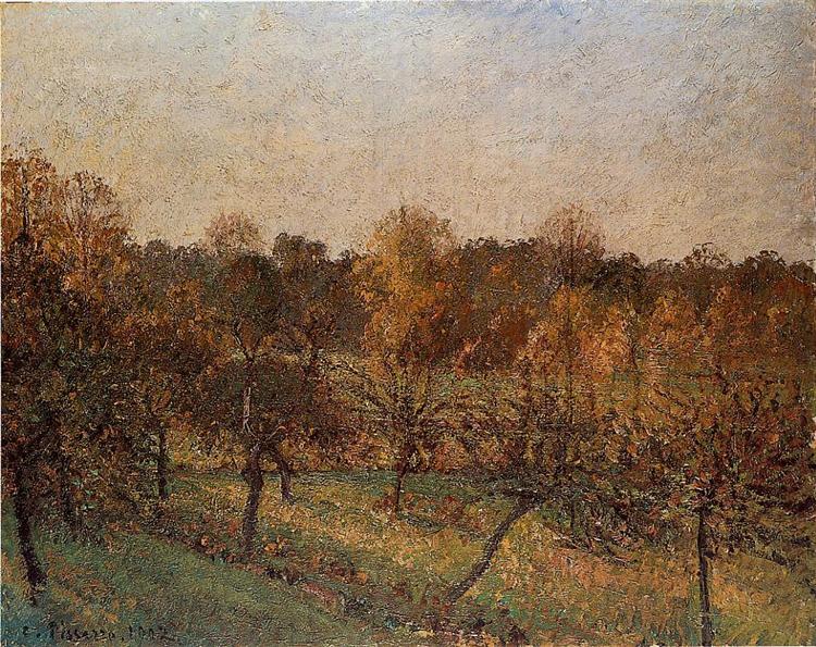 Pôr do sol em Eragny - 1902