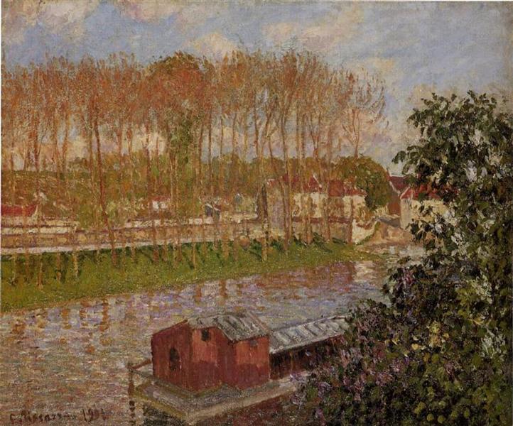 Sunset in Moret-sur-Loing-1901