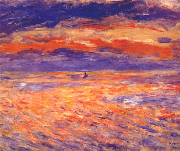 Sonnenuntergang auf See - 1879