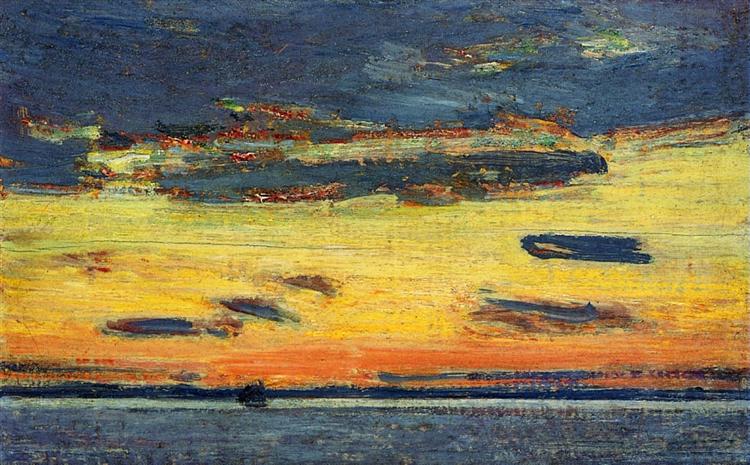 Coucher de soleil en mer - 1908